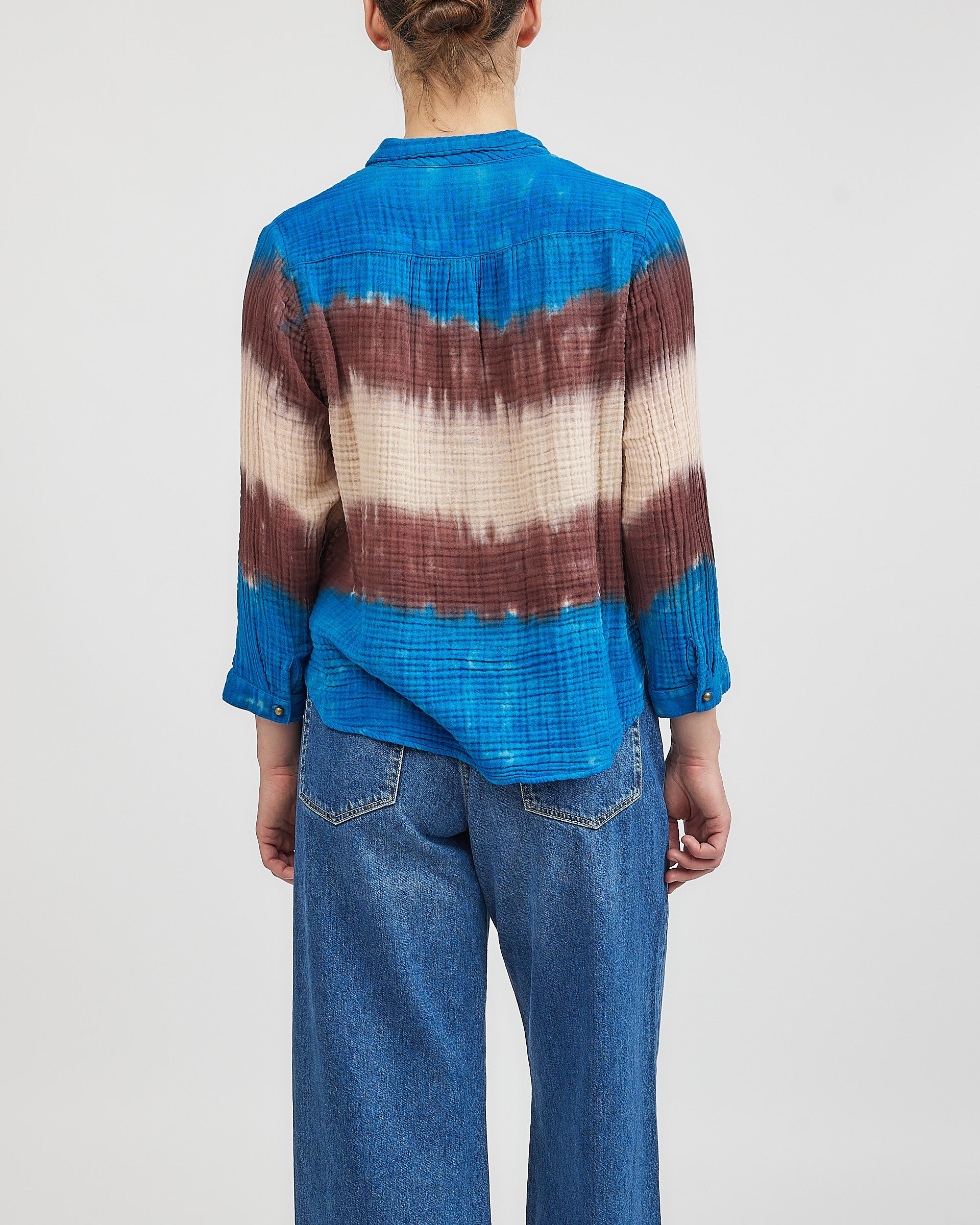 Raquel Allegra Perfect Lapis Blue Multi Shirt