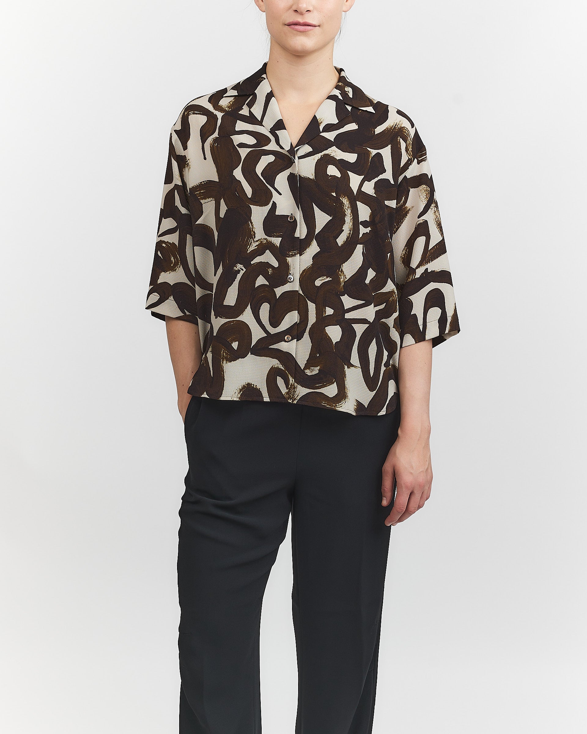 Dries Van Noten Cala Shirt Brown