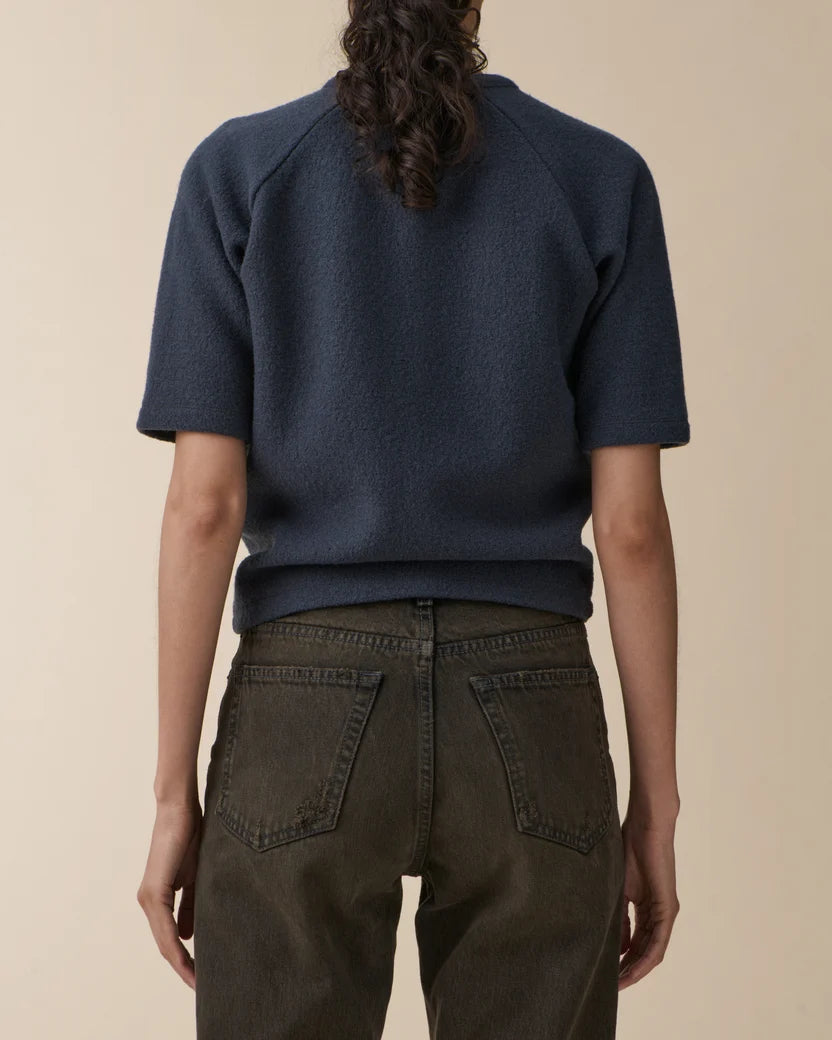 Jeanerica Anthracite Fleur Blouse