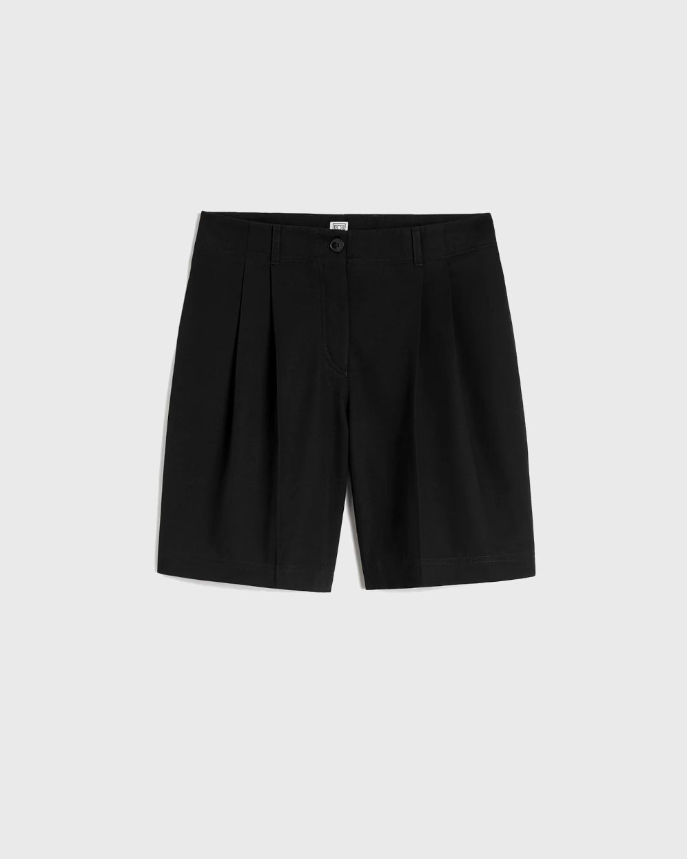 Toteme Straight Tailored Shorts Black