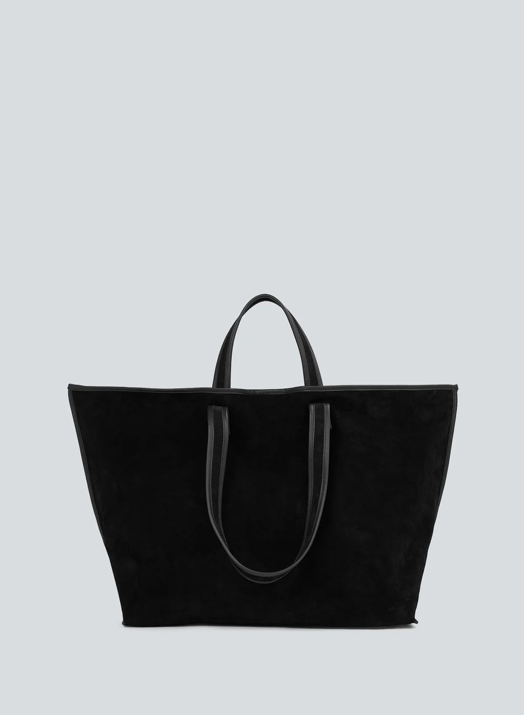 Kassl Editions Black Tote Suede Bag