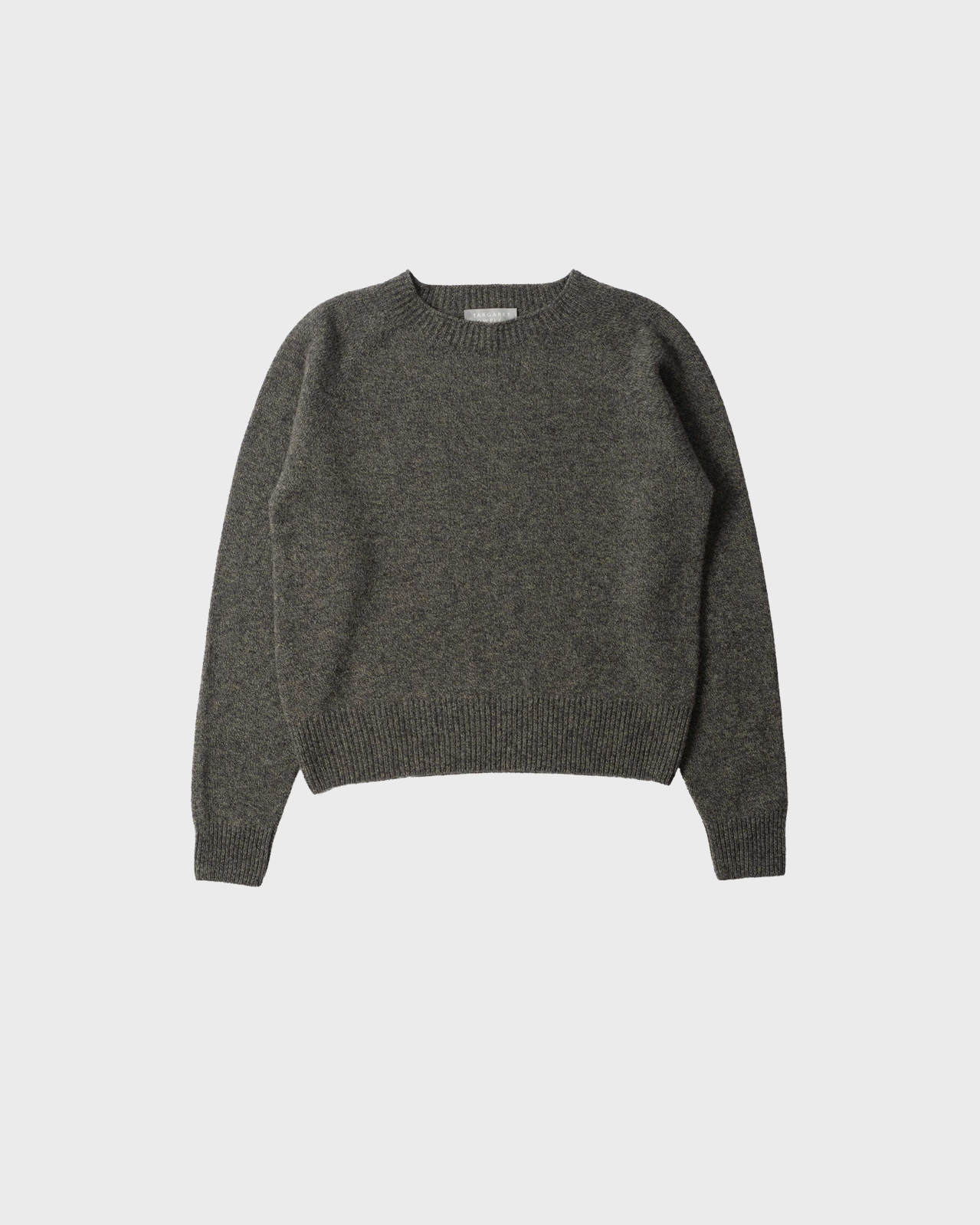 Margaret Howell Khaki/Charcoal Twist Short Classic Crew