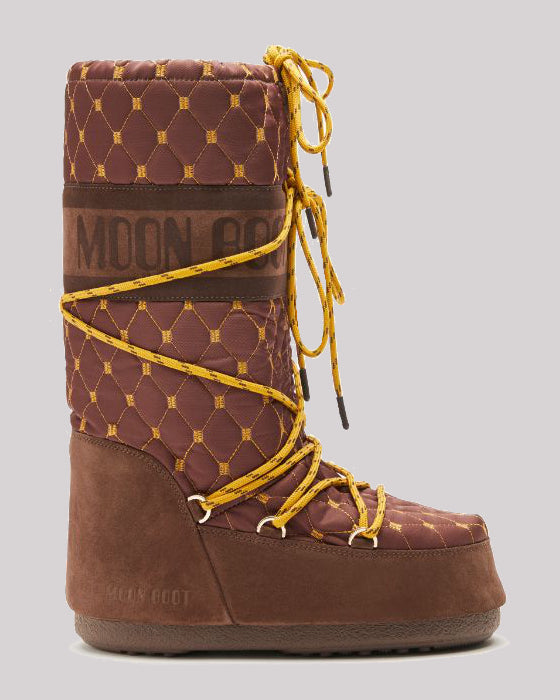 Moon Boot Quilted Marrone
