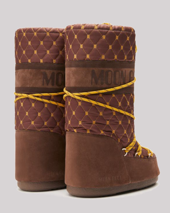 Moon Boot Quilted Marrone