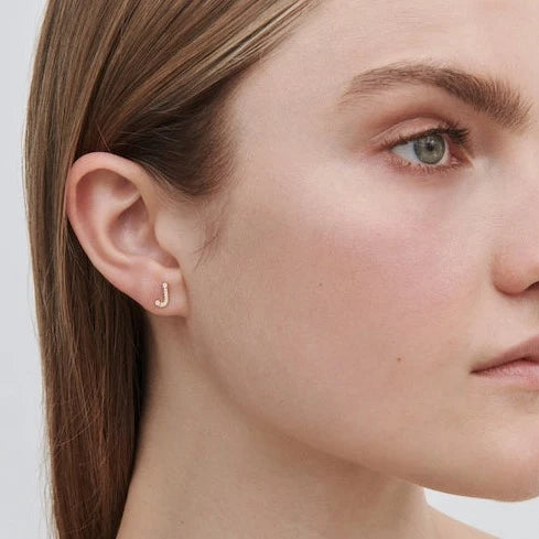 Sophie Bille Brahe Simple Letter J Earring