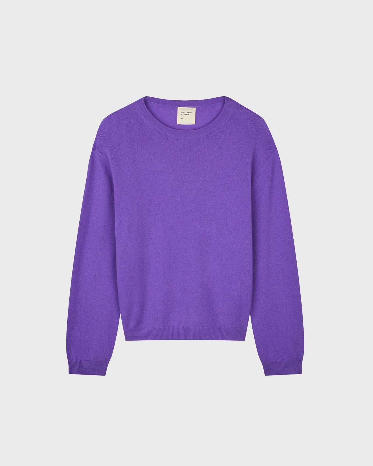 Peoples Repuplic of Cashmere Purple Oversized Round Neck