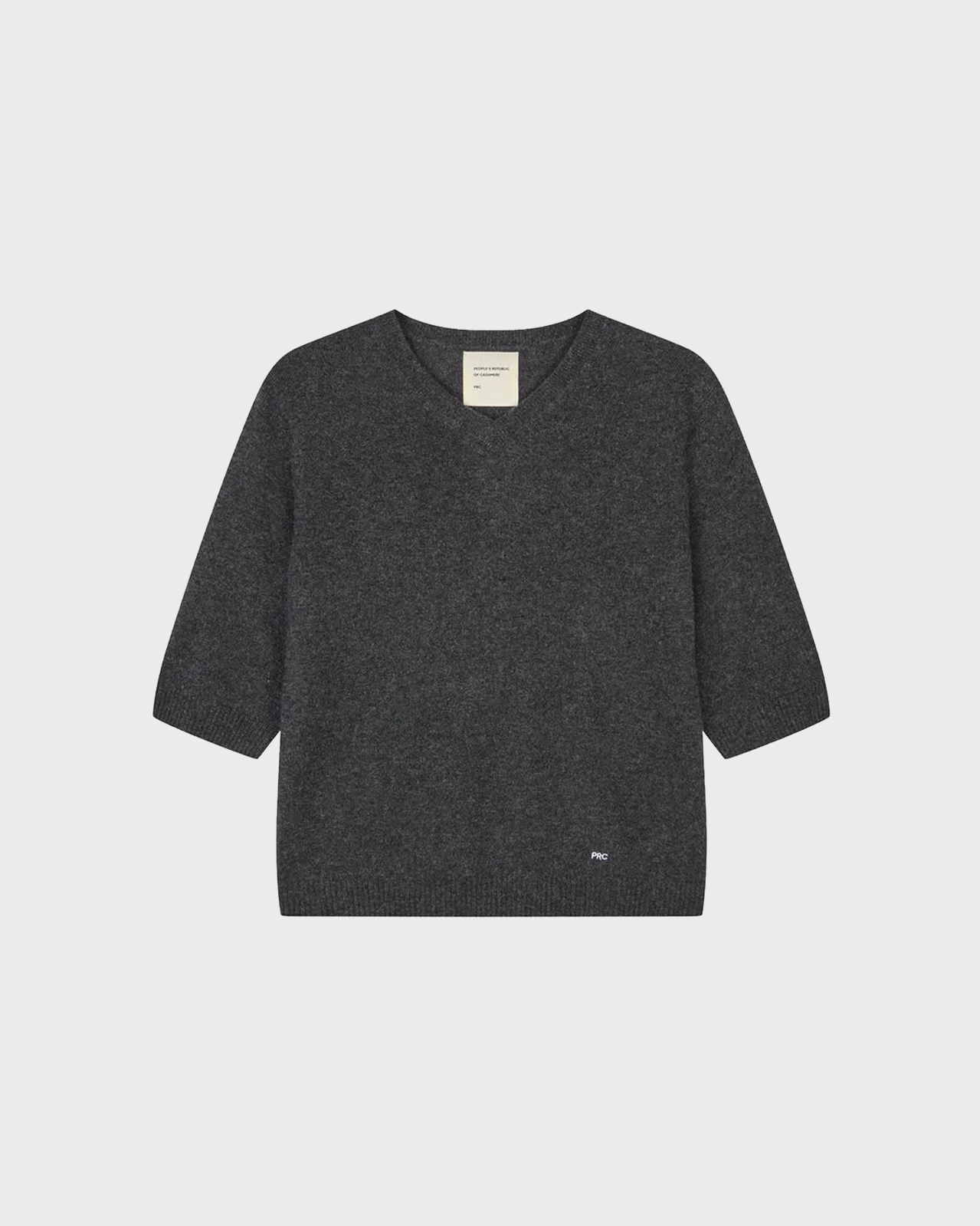 People's Republic Of Cashmere Dark Grey 90's V Blouse