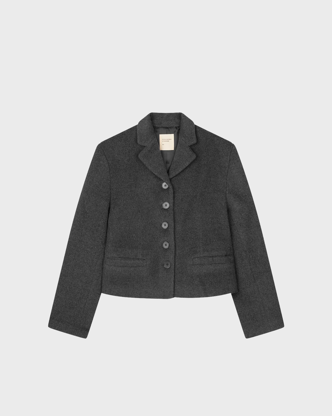 People's Republic Of Cashmere Heather Grey Short Blazer