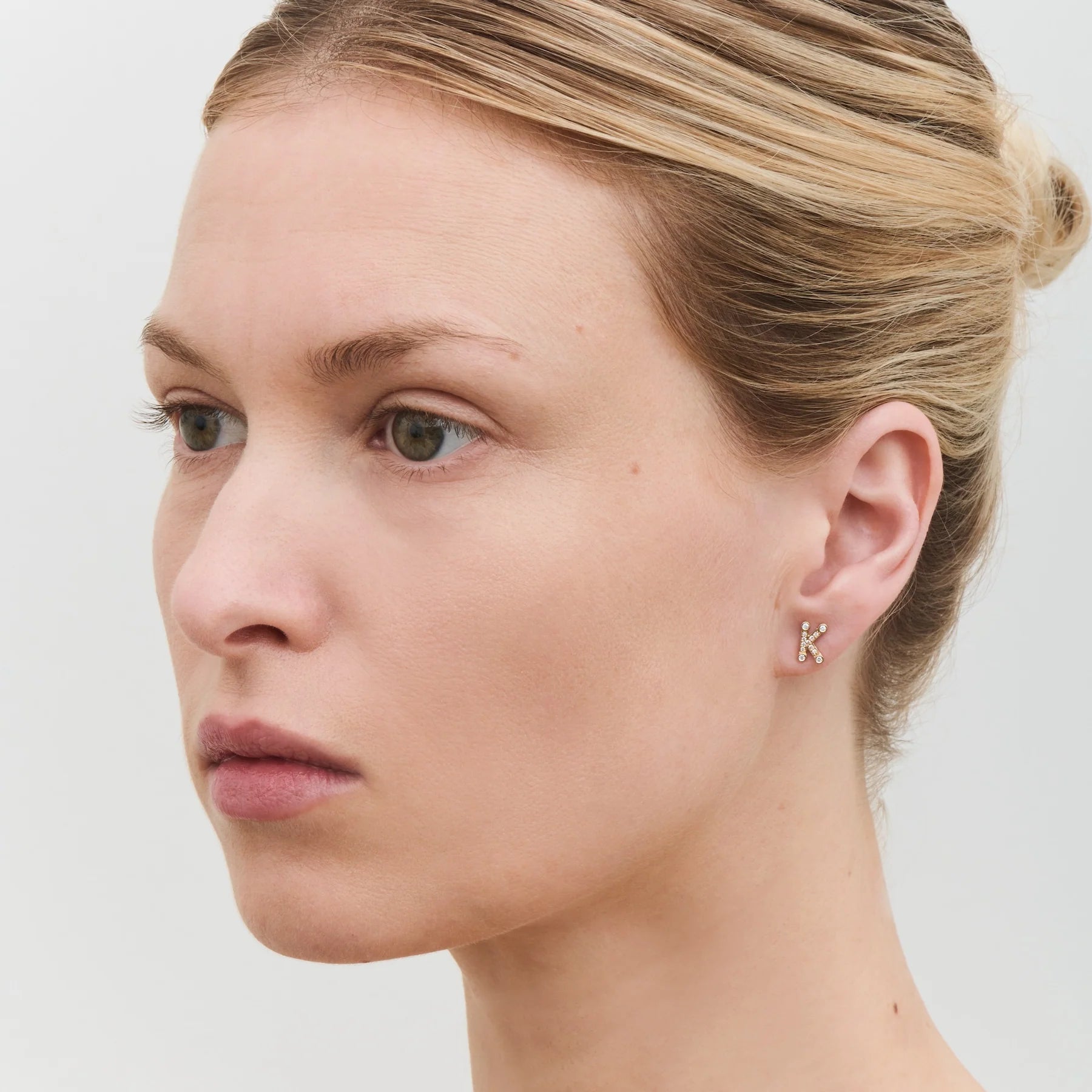 Sophie Bille Brahe Simple Letter K Earring