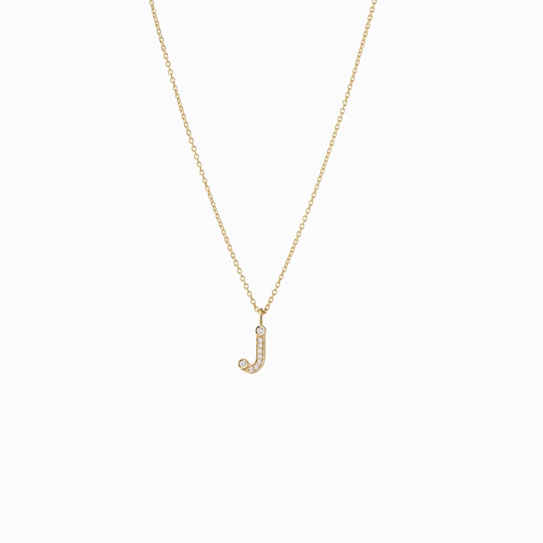 Sophie Bille Brahe Simple Letter J Necklace