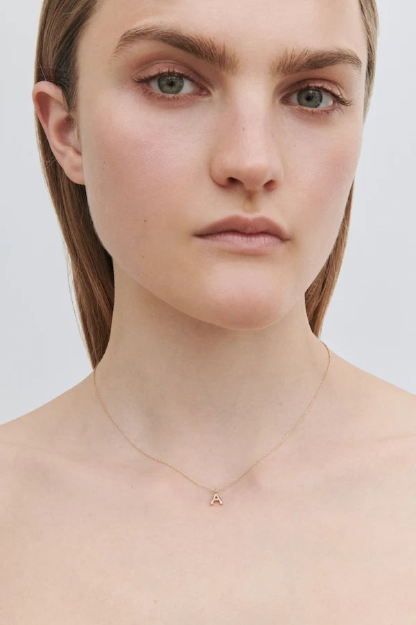 Sophie Bille Brahe Simple Letter A Necklace