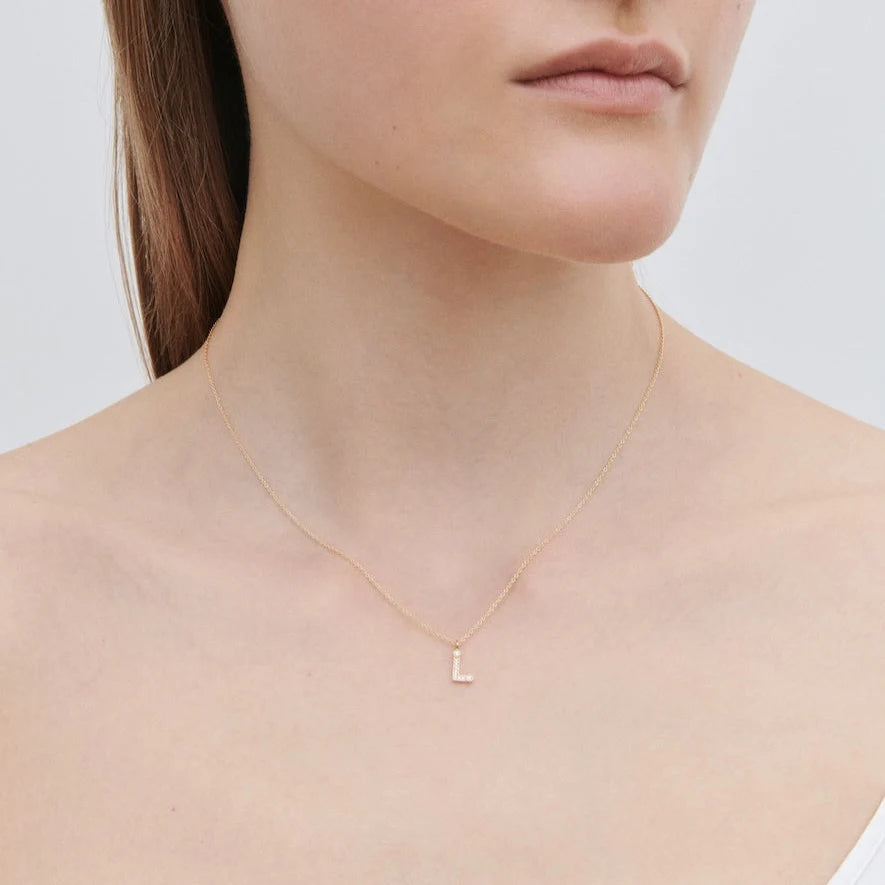 Sophie Bille Brahe Simple Letter L Necklace