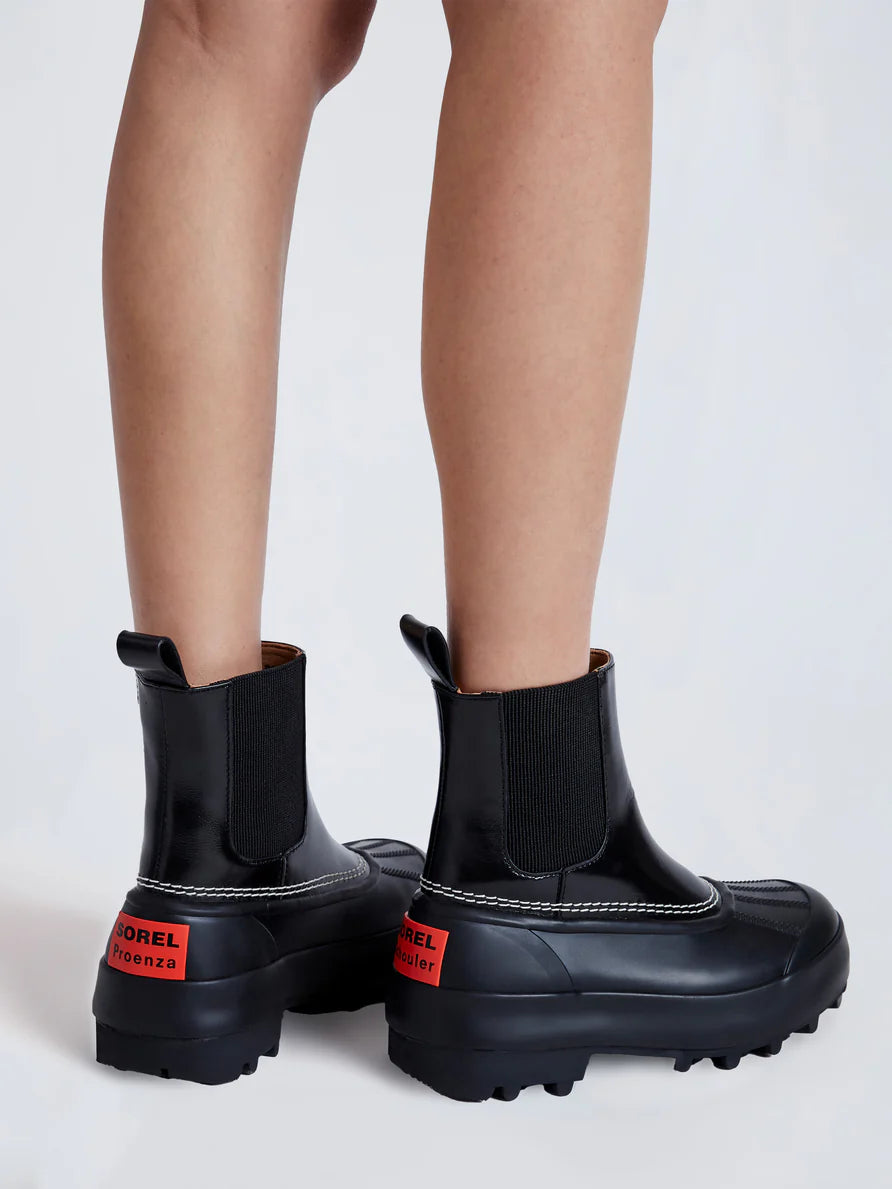 Proenza Schouler X Sorel Caribou Chelsea Boot Black/Chalk