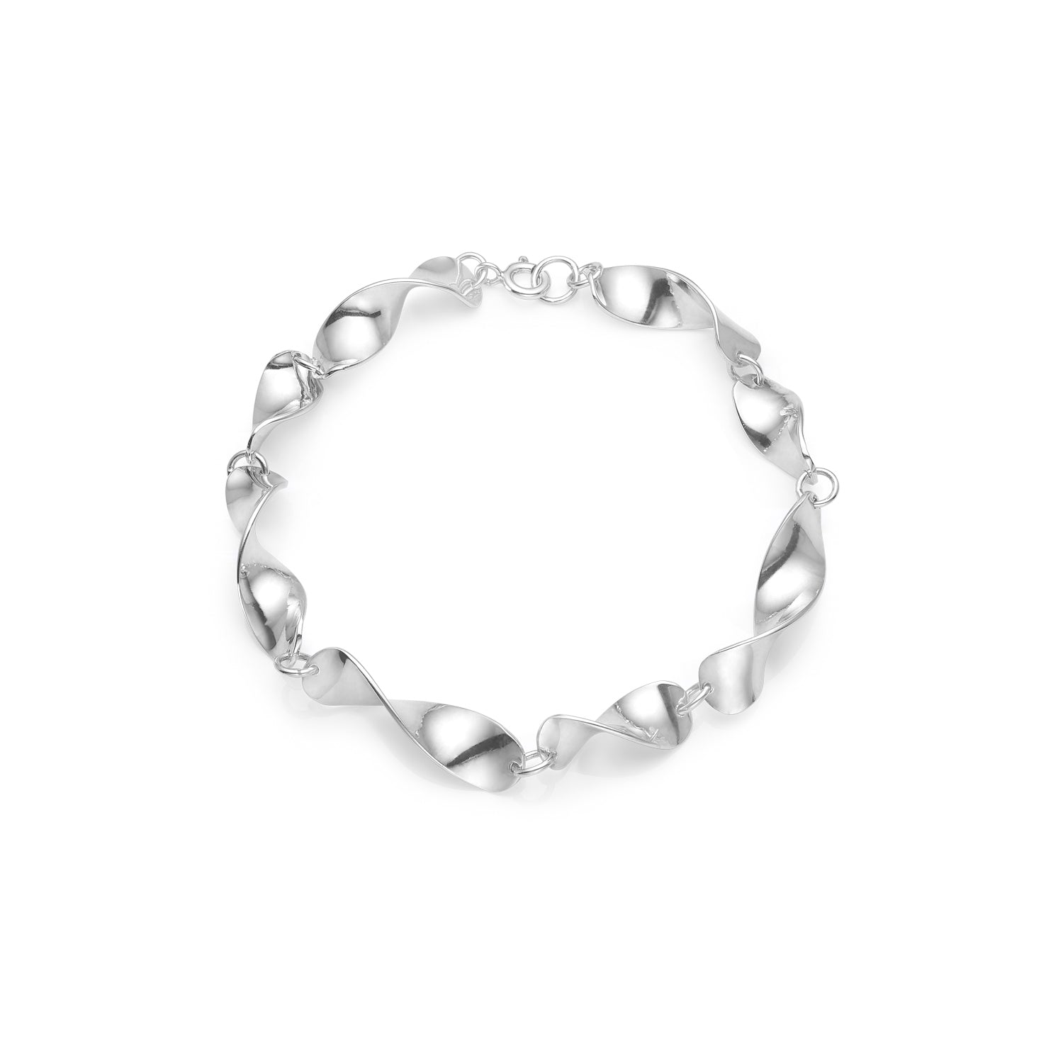 Sara Jin Mi Simple Silver Bracelet