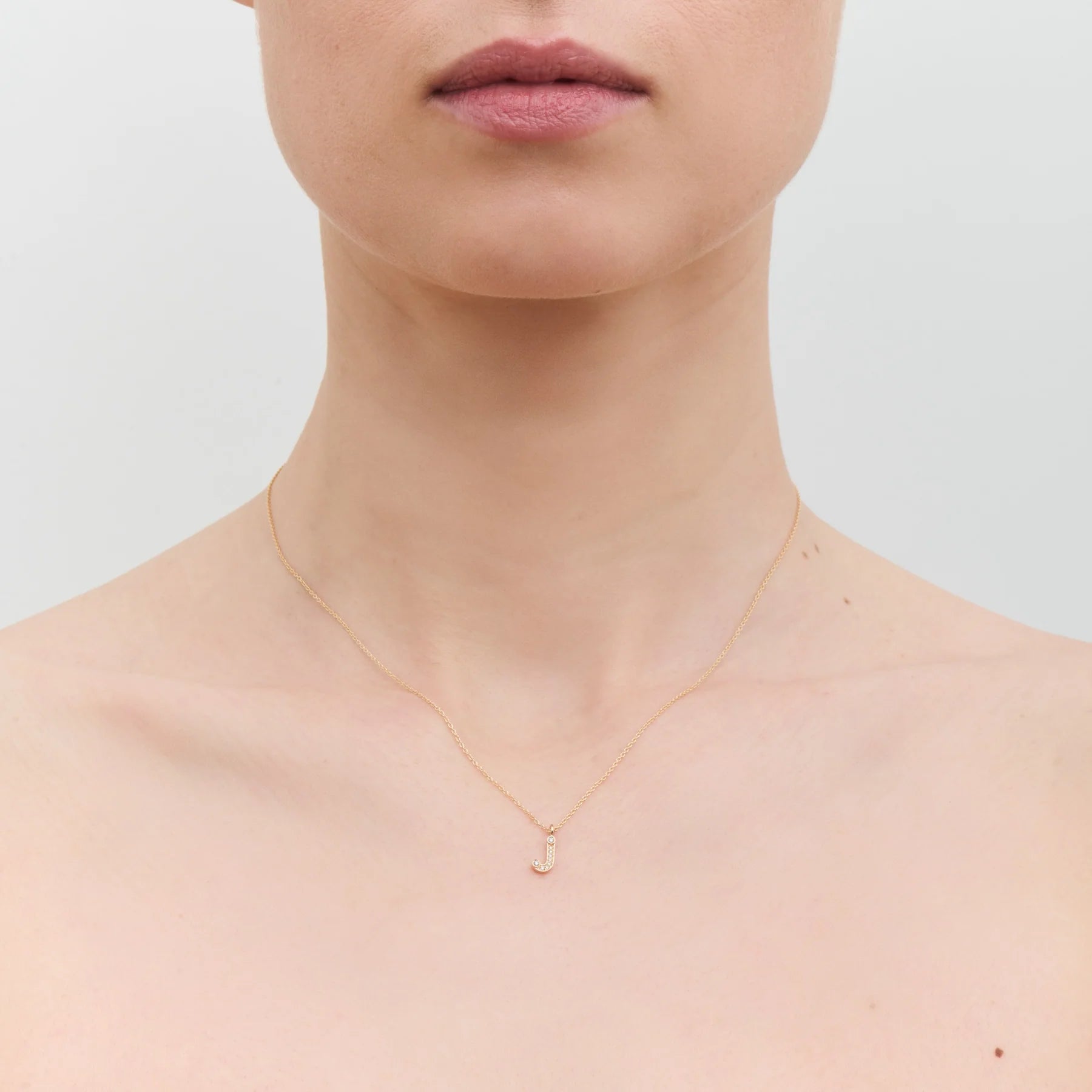 Sophie Bille Brahe Simple Letter J Necklace