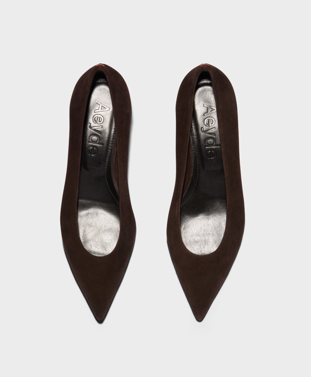 Aeyde Moka Cari Kid Suede Leather Pumps