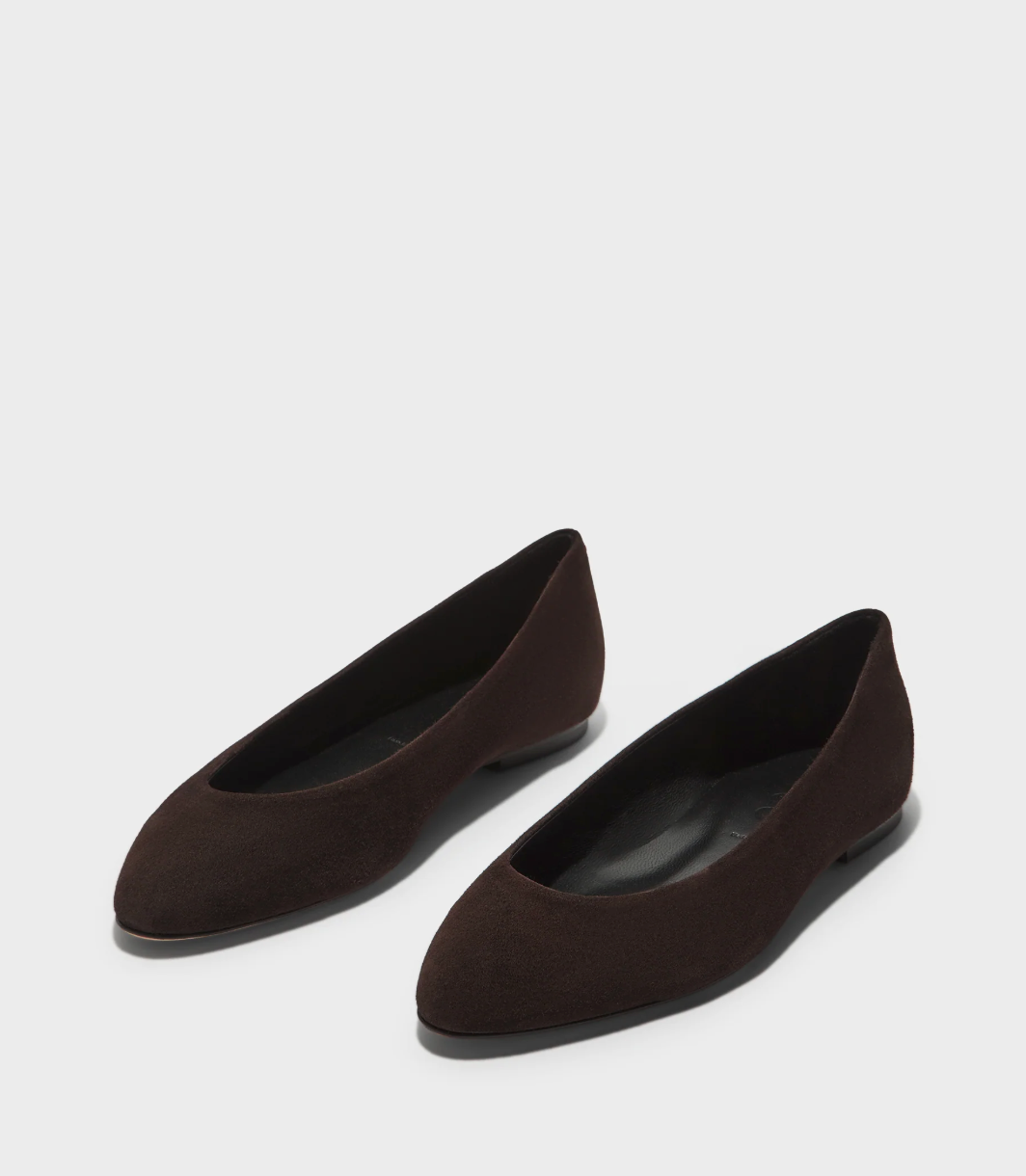 Aeyde Moka Ellie Kid Suede Leather Flats
