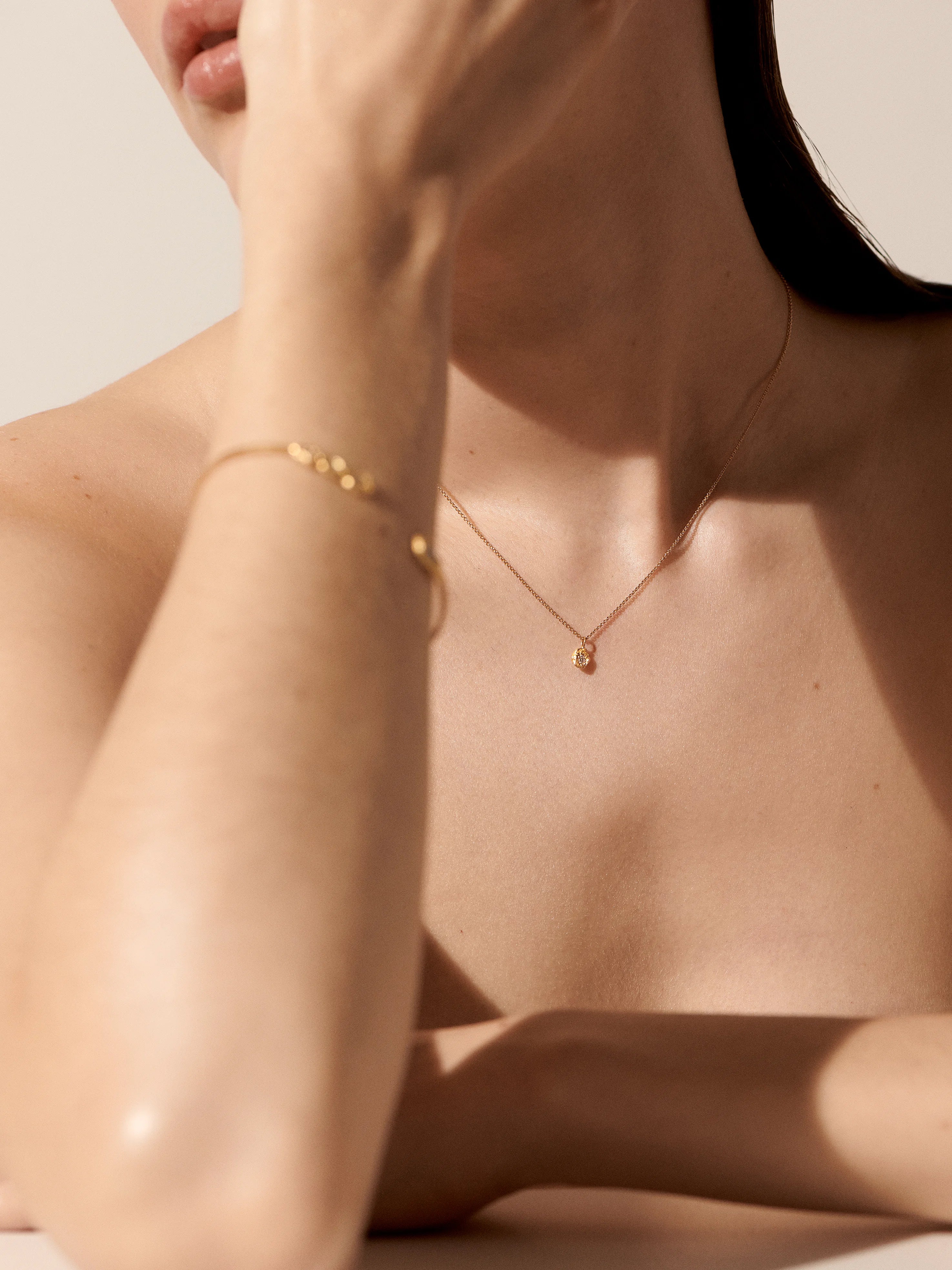 Elhanati Solitaire Iman 0.05ct Necklace