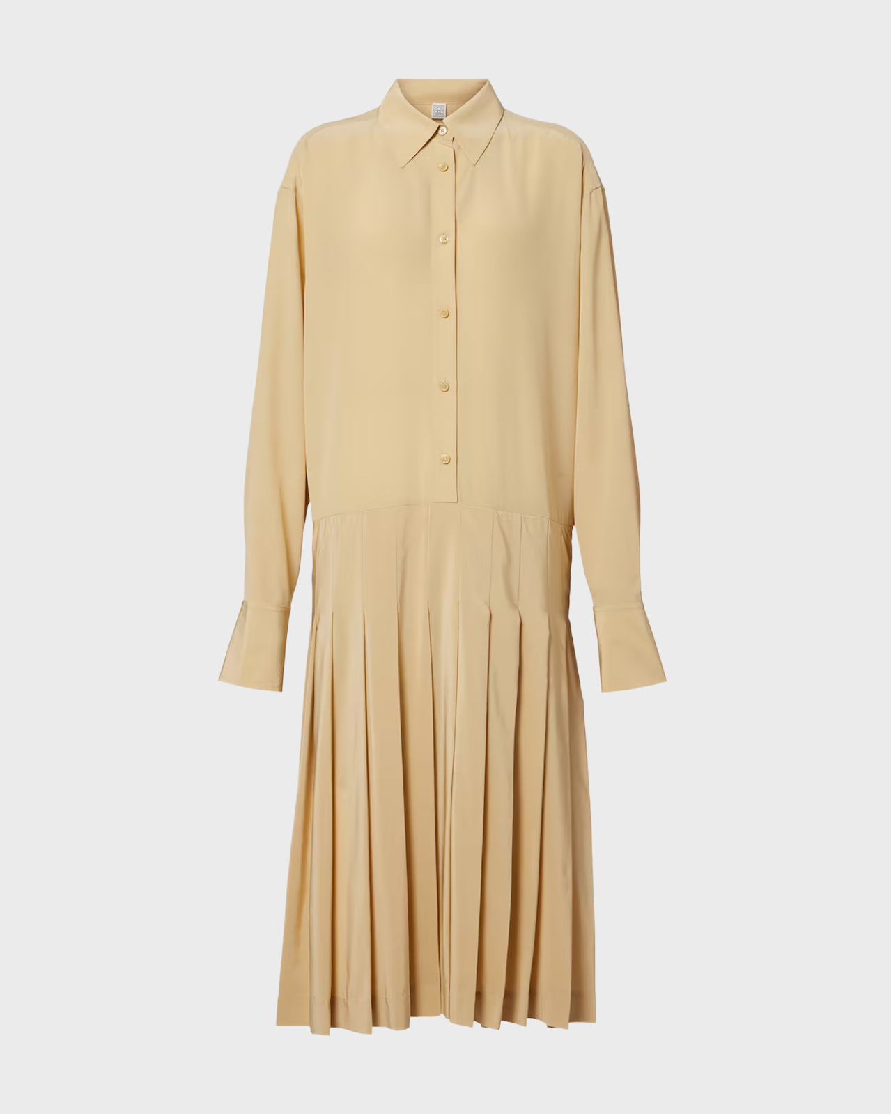Toteme Chai Pleated Shirtdress