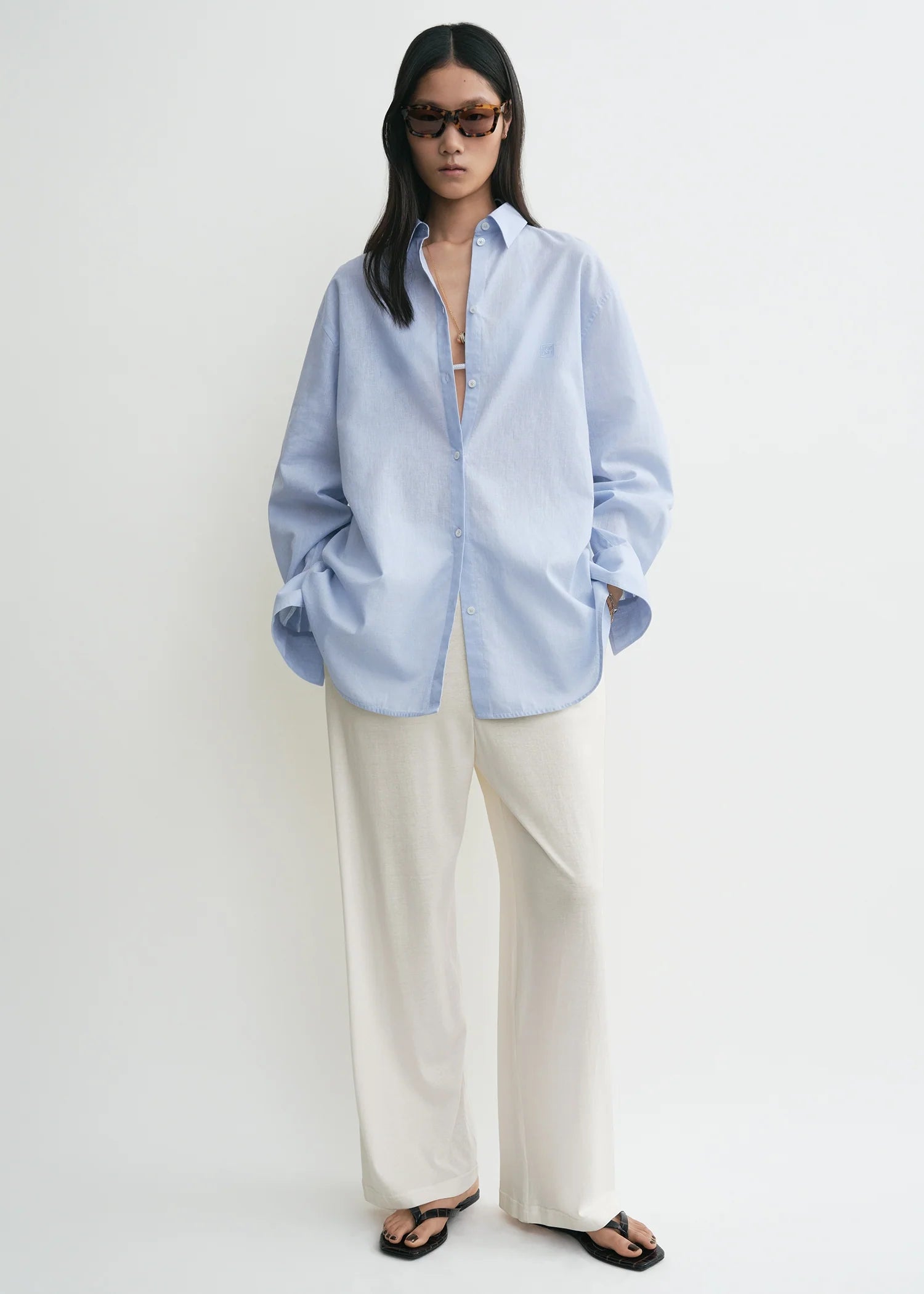 Toteme Sky Oversized Summer Shirt