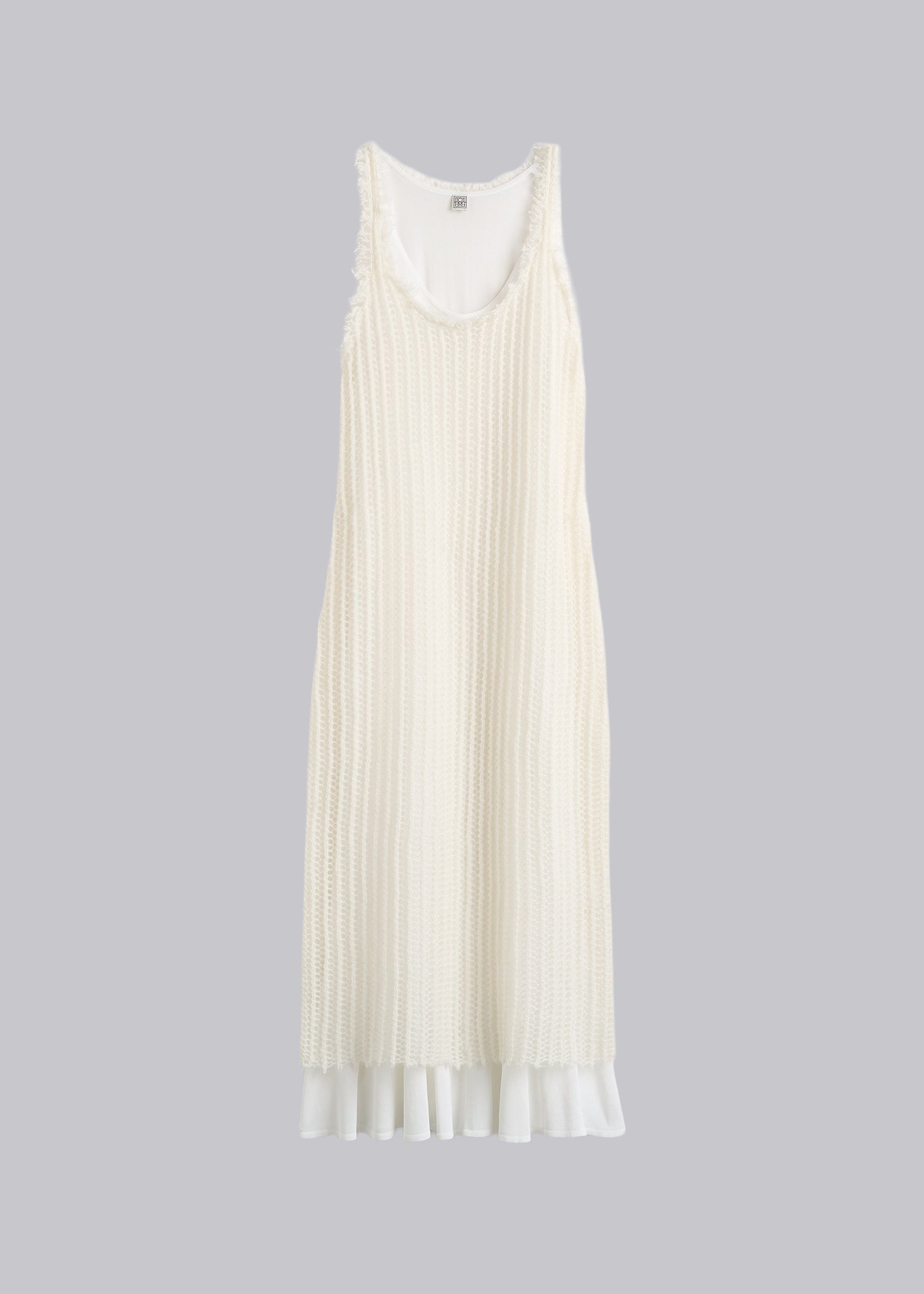 Toteme Off-White Mohair Knit Tank Dress