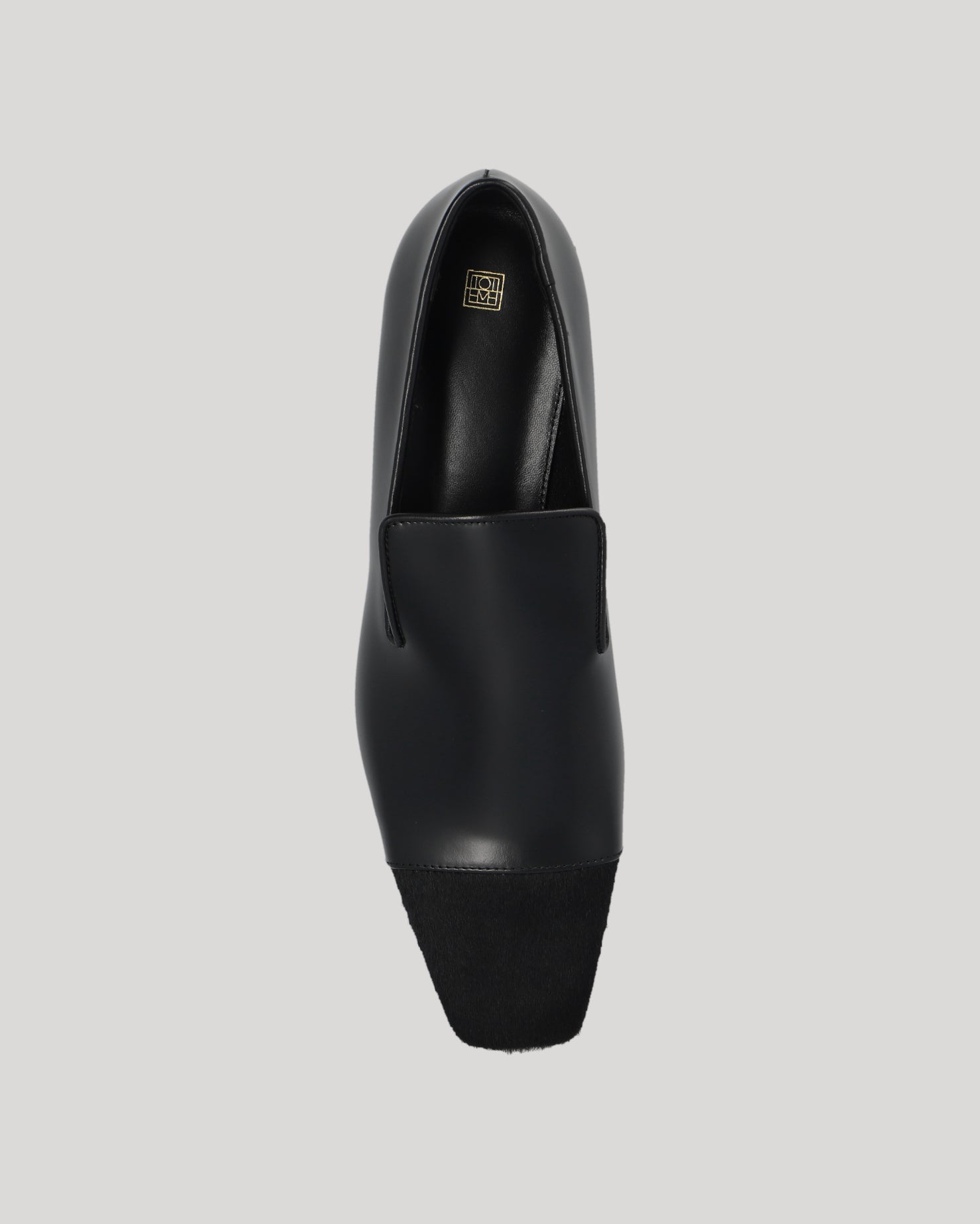 Toteme Black Leather Loafers