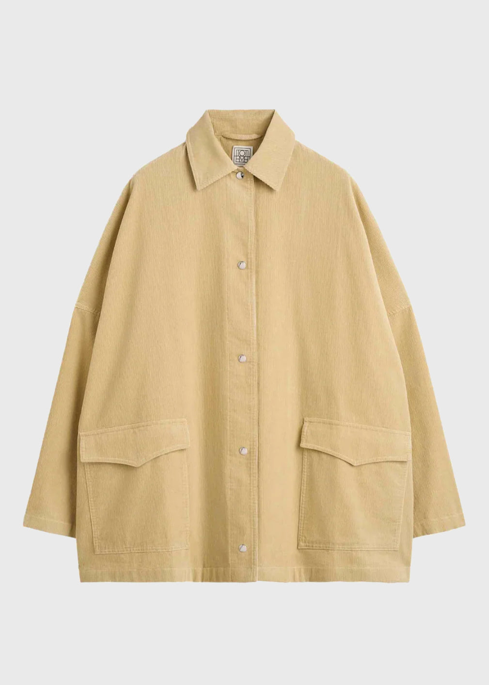 Toteme Beige Cord Overshirt Jacket