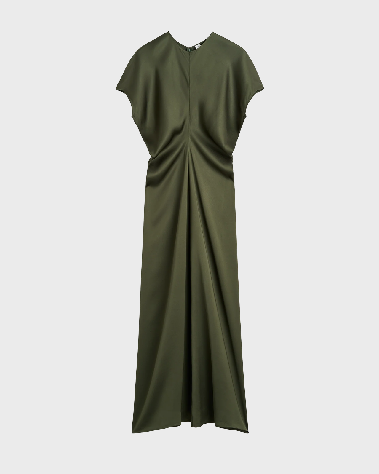 Toteme Dark Green Slouch Waist Dress