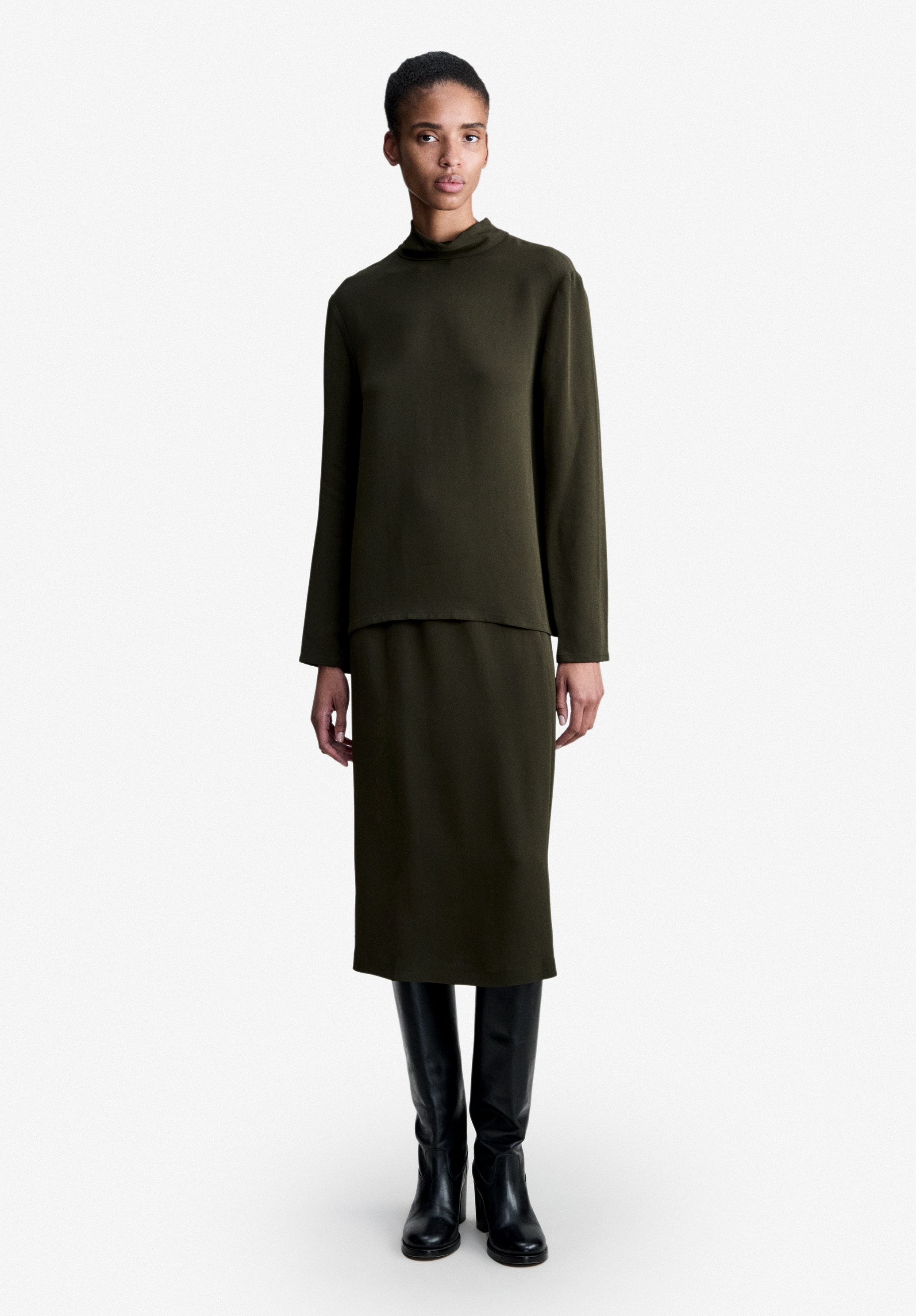 A.P.C. Dark Green Jeanne Blouse