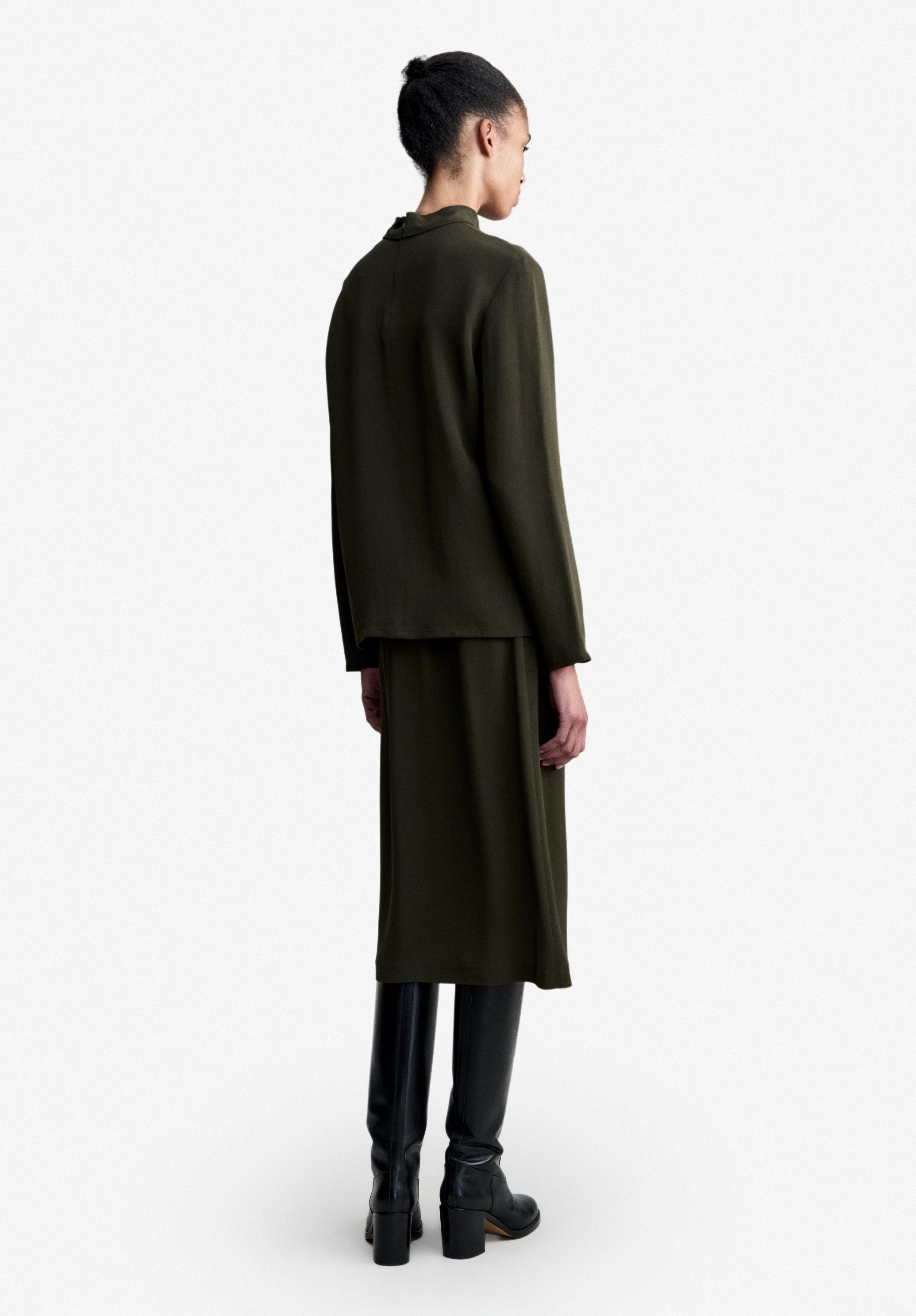 A.P.C. Dark Green Jeanne Blouse