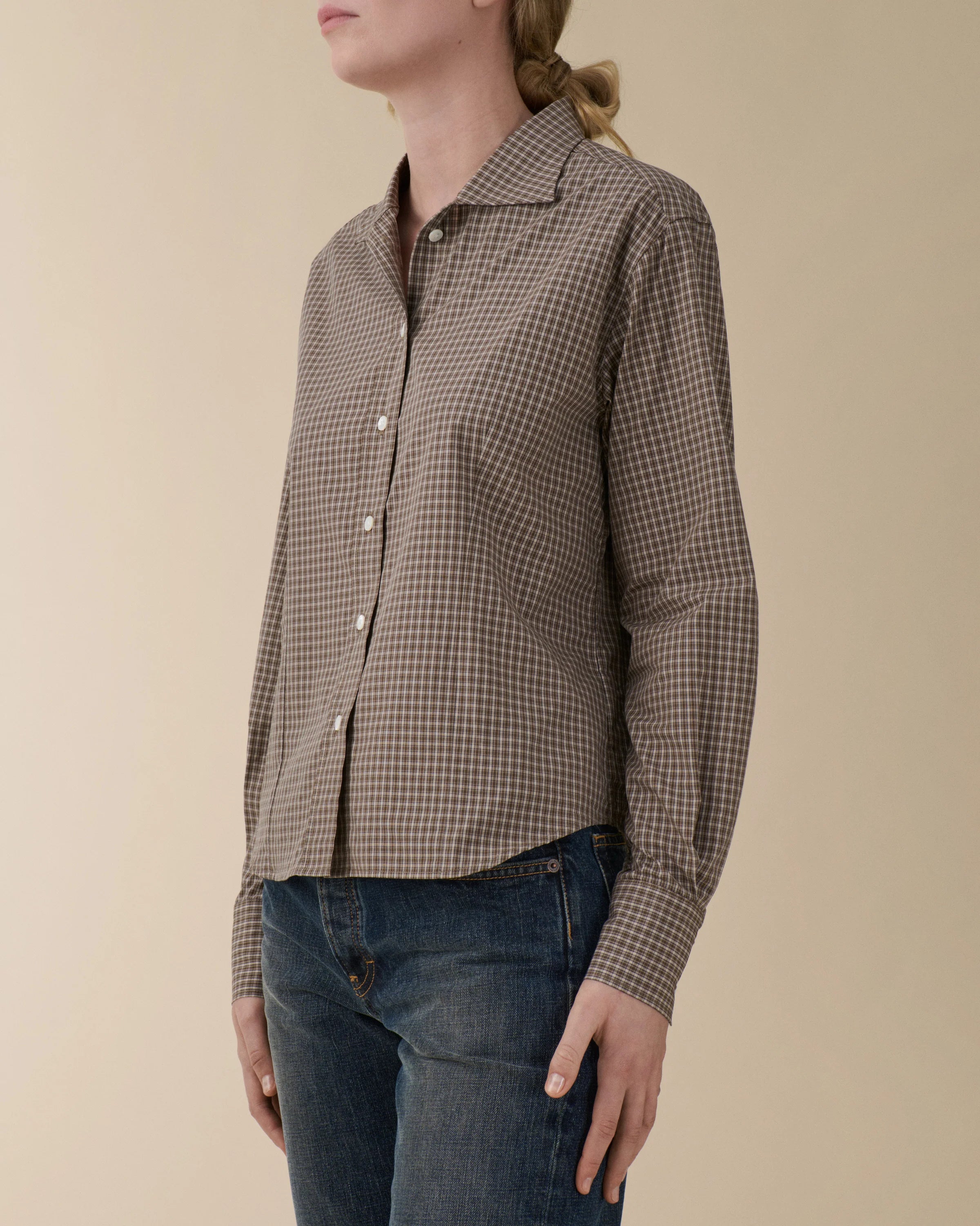 Jeanerica Brown Check Vera Shirt