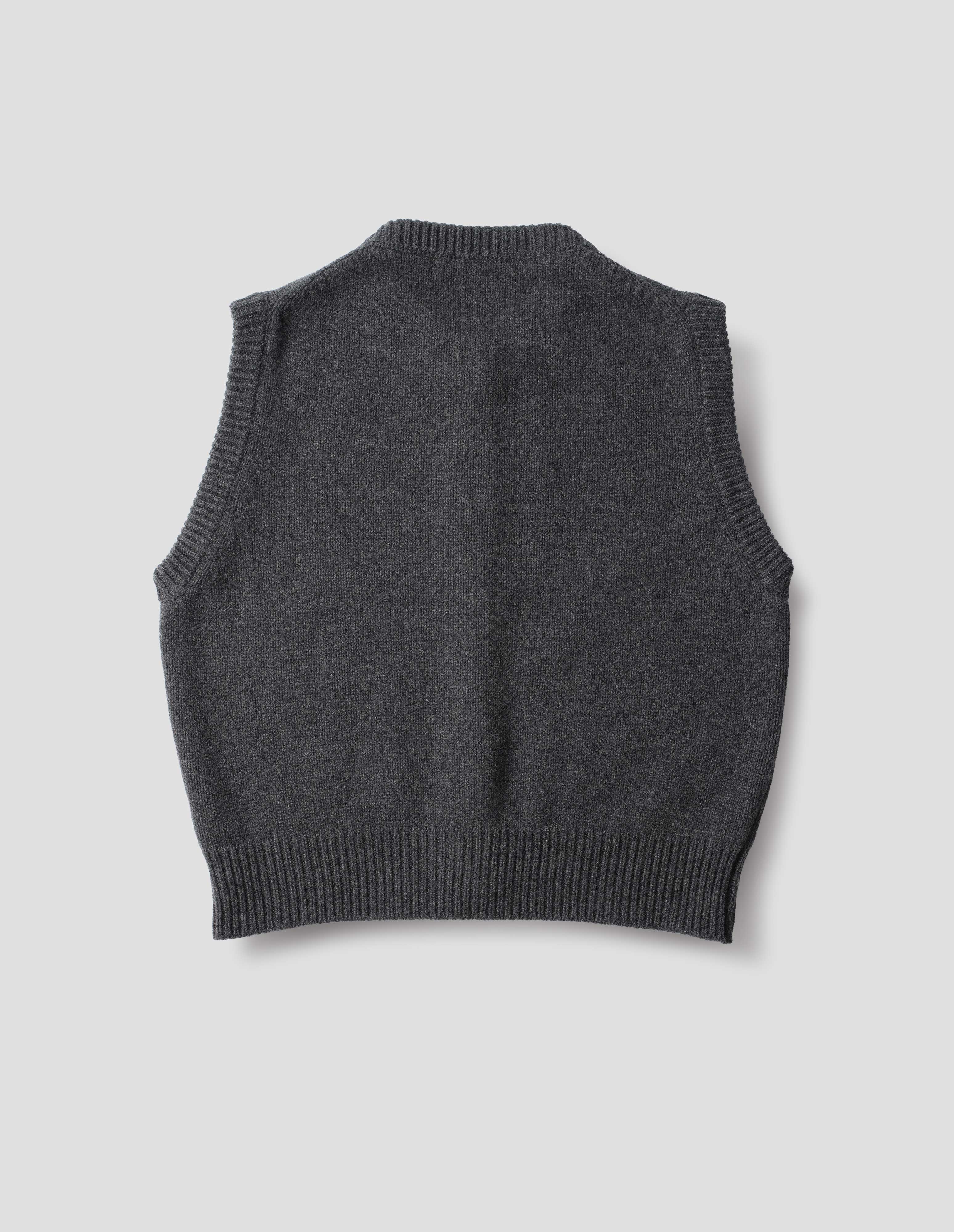Margaret Howell Charcoal Knitted Gilet
