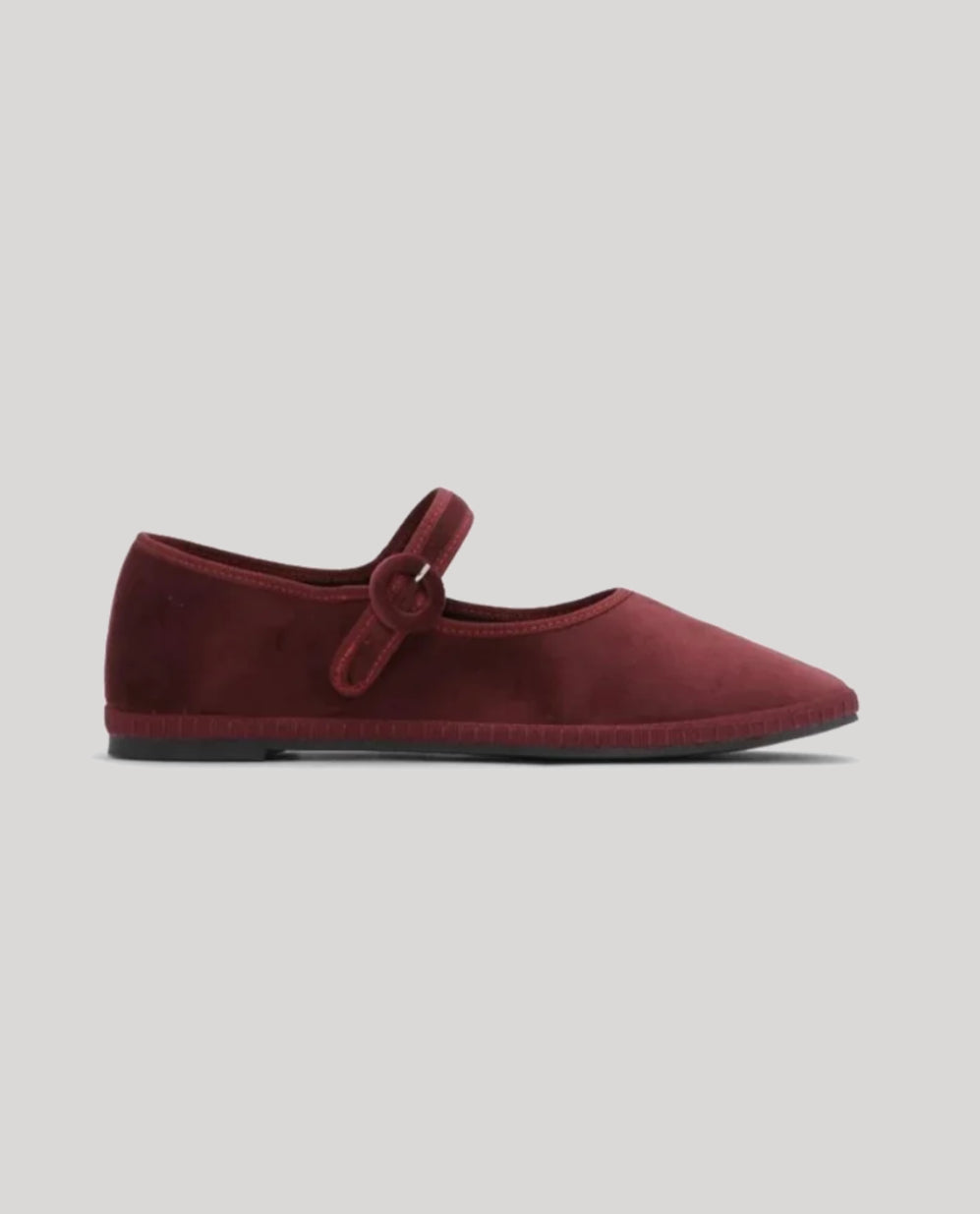 Yori Jomo Burgundi Mary Jane Flats