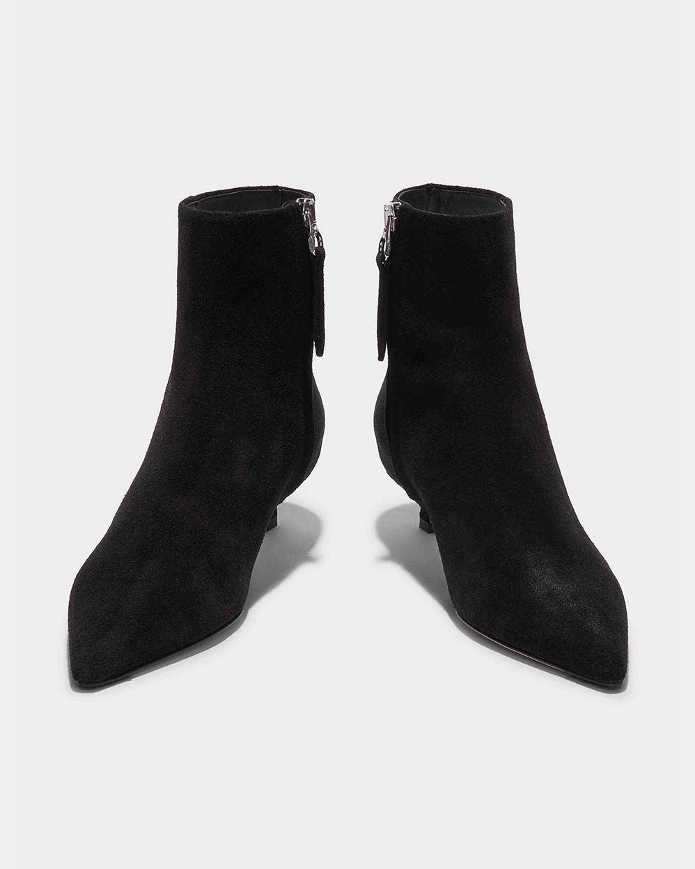 Aeyde Black Sofie Cow Suede Leather