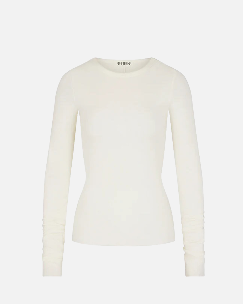 Èterne Long Sleeve Fitted Top Cream