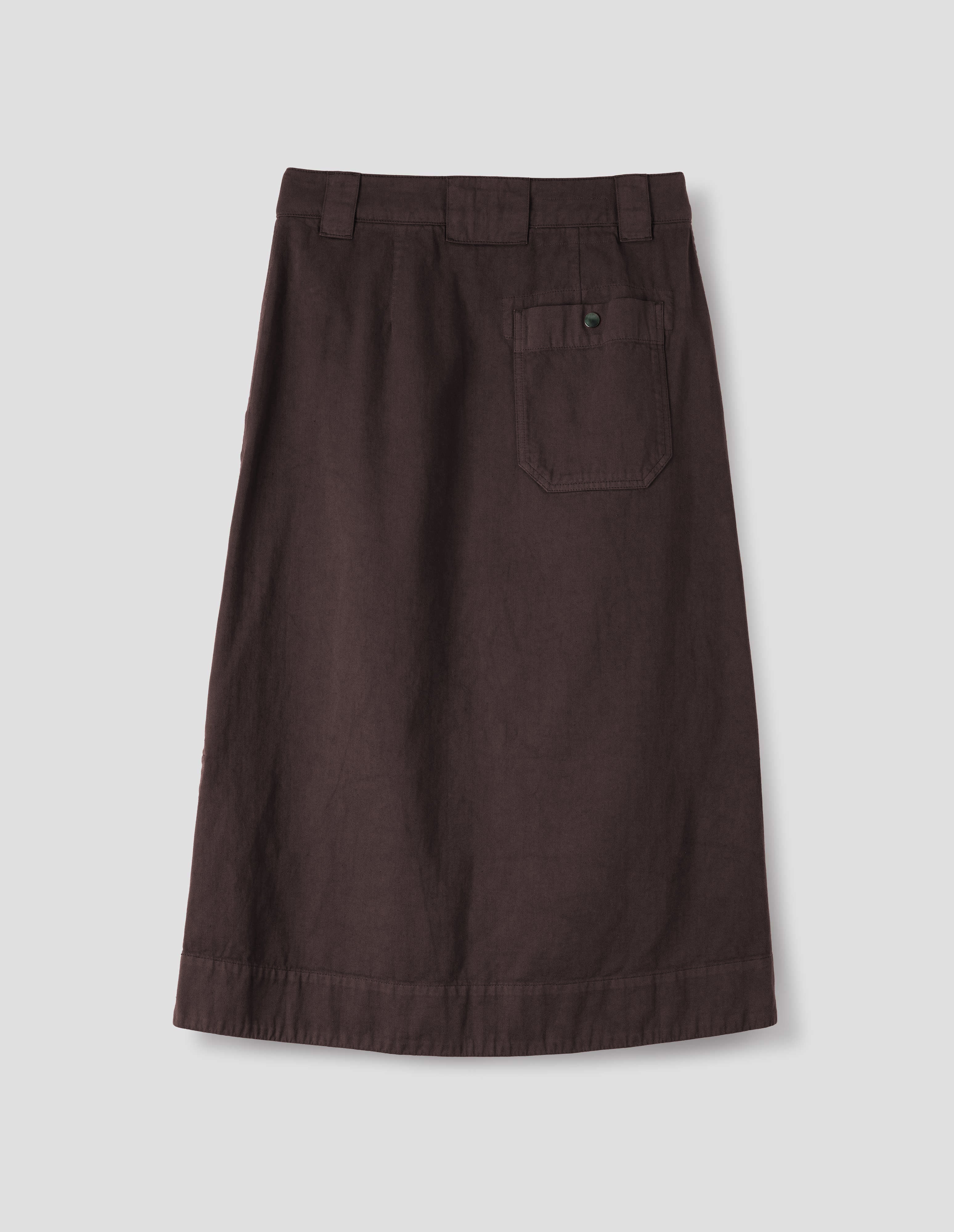 MHL Cocoa Side Vent Skirt