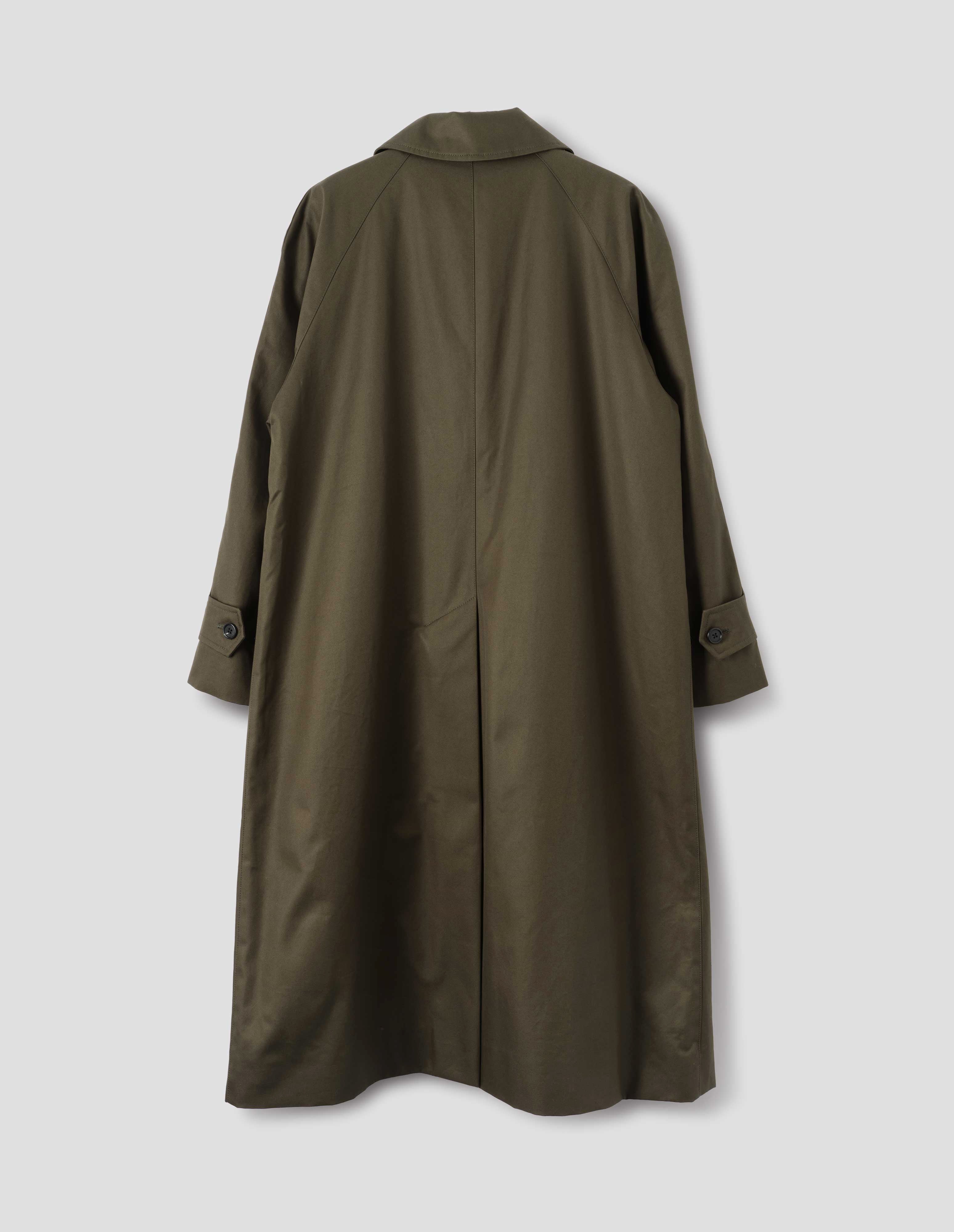 Margaret Howell Dark Khaki Raglan Mac Showerproof Coat